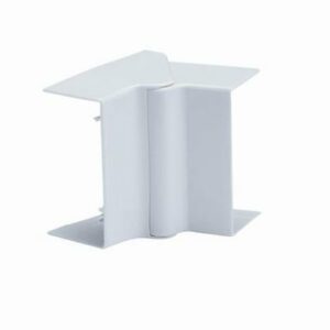 Mutlusan belső mozgatható sarok 100x50-100x37 mm, Meks kábelcsatornákhoz, fehér színben, stabil sarokkialakításhoz kábelrendszerekben.