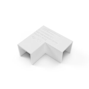 Mutlusan 90°-os L-alakú sarokelem 12x12 mm kábelcsatornához Eco és Canalex sorozat, fehér.