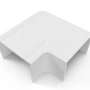 Mutlusan 90°-os L-alakú sarokelem 80x40 mm kábelcsatornához Eco és Canalex sorozat, fehér