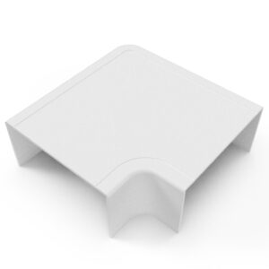 Mutlusan 90°-os L-alakú sarokelem 100x50 mm kábelcsatornához Meks sorozat, fehér