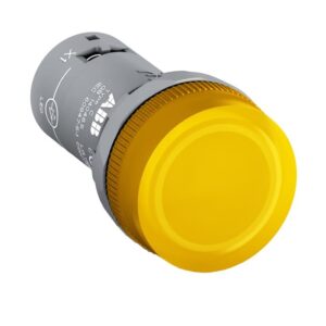 ABB CL2-523Y sárga LED jelzőlámpa 230V AC feszültséghez, megbízható állapotjelzéshez ipari vezérlő- és kapcsolószekrényekben.