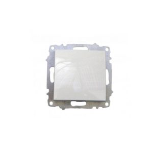 ELBI egyetlen kapcsoló modul mechanizmus és fedél keret nélkül fehér.