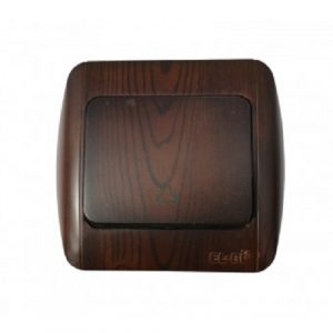 ELBI Zirve Woodline nyomógomb csengő dió 10A 230V.