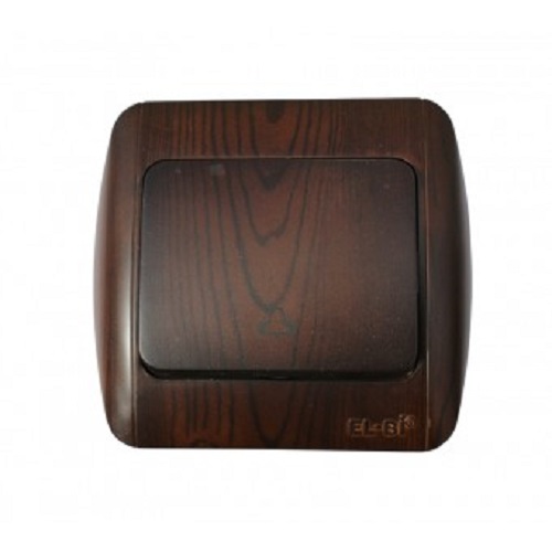 ELBI Zirve Woodline nyomógomb csengő dió 10A 230V.