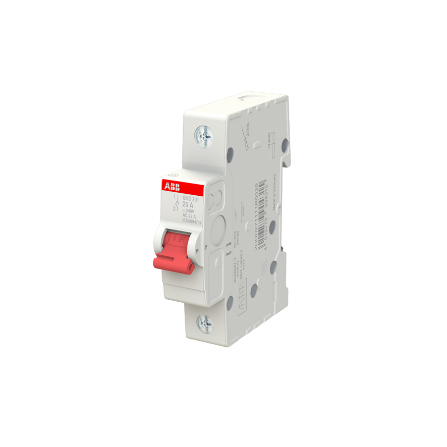 ABB SHD201/25 Leválasztó kapcsoló moduláris 1P 25A.