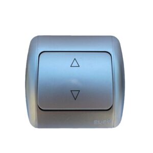 ELBI Zirve Silverline szürke keresztkapcsoló 10A 230V, IP20 – modern dizájn, megbízható működés és tartós kivitel