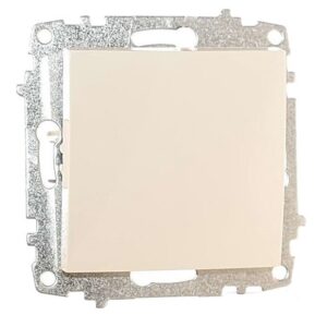 ELBI Zena egyetlen kapcsoló modul mechanizmus és fedél keret nélkül krém.