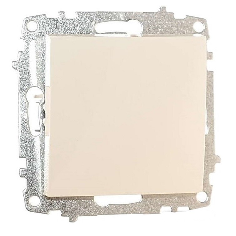ELBI Zena egyetlen kapcsoló modul mechanizmus és fedél keret nélkül krém.