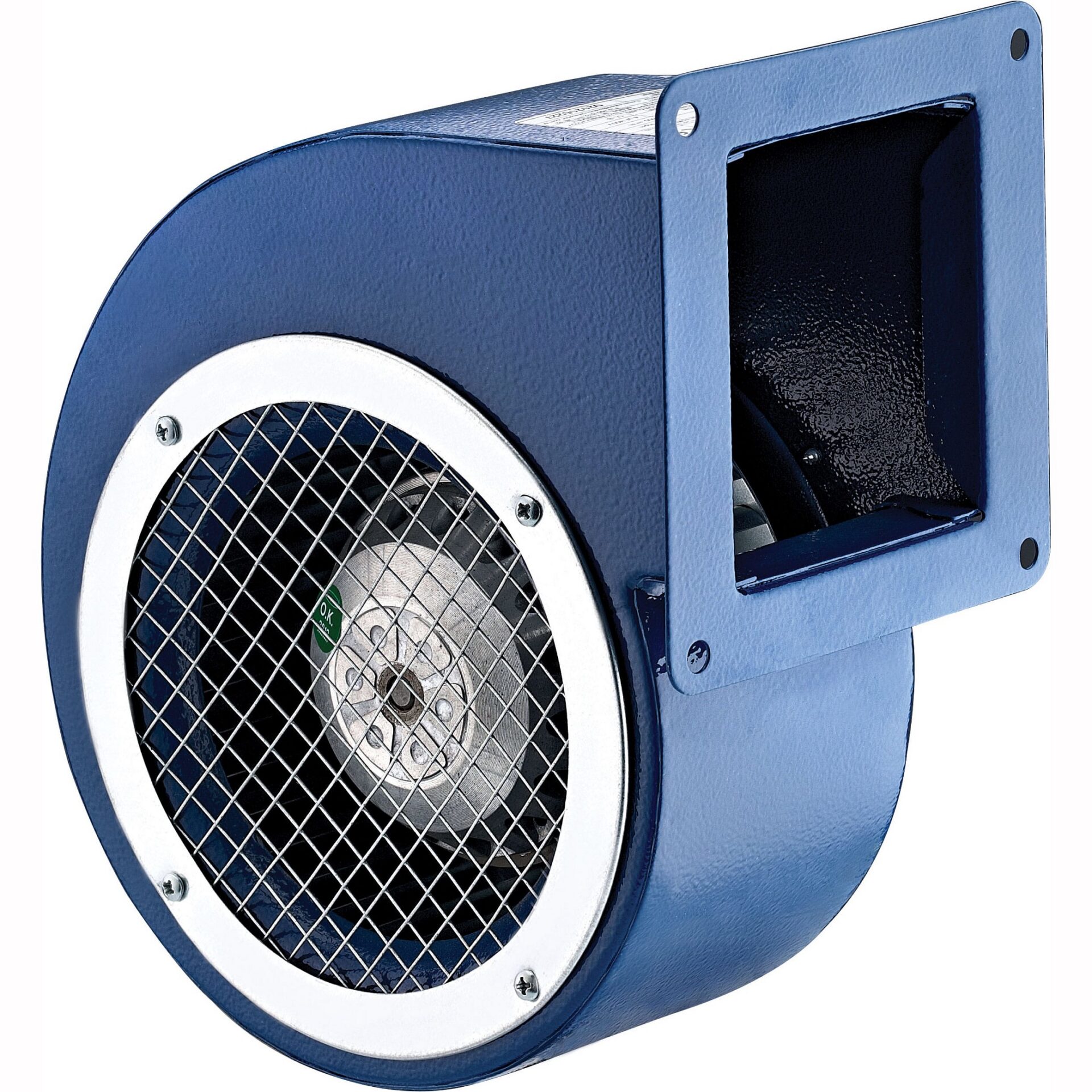 BVN BDRS-120-60 egyfázisú radiál centrifugál ventilátor 230V 85W/105W. A ventilátor áramlási sebessége megfelelő elektronikus szabályozóval állítható.