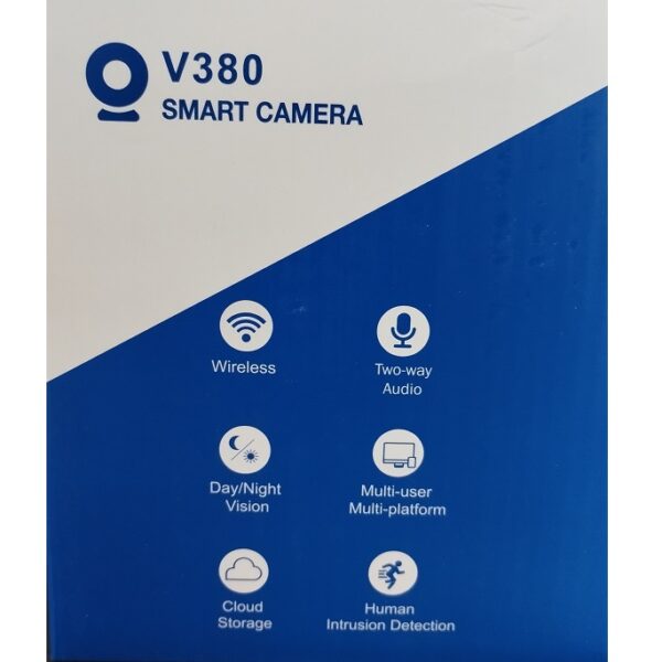 LB Light Smart WiFi kamera mennyezeti rögzítéshez, hálózati táplálással, mozgásérzékeléssel és követéssel