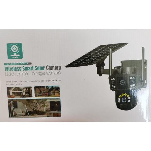Falra szerelhető CCTV kamera 4G SIM-kártyával Full HD videofelvétel napelemmel