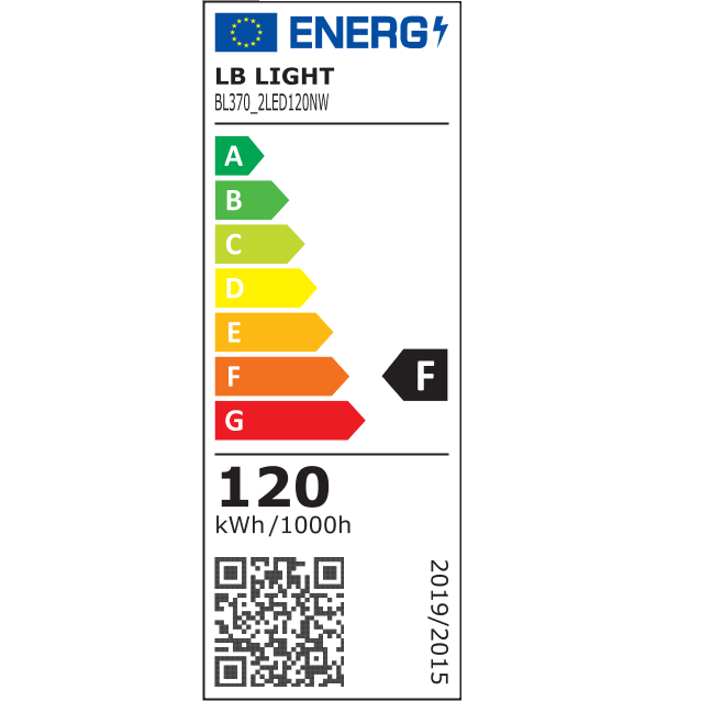 Energiaosztály LB Light Utcai lámpa COB LED 2x30W AC85-264V 50-60HZ 4500K ⌀60mm