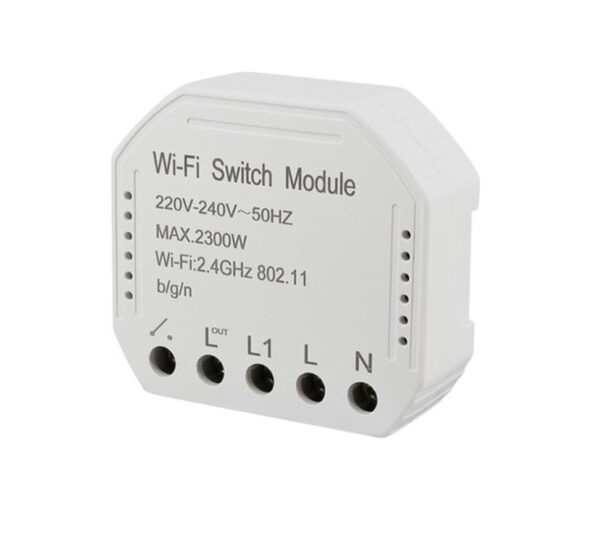 Smart WiFi kapcsoló modul 150W kompatibilis az Alexával és a Google Home-al.