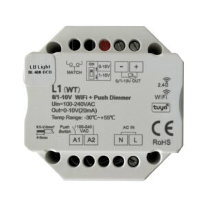 Smart WiFi+PUSH fényerőszabályzó modul DC 0-10V
