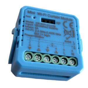 Smart Wi-Fi rolóvezérlő modul, IP20, 200 m hatótáv, kompatibilis Alexa és Google Home, vezérelhető TUYA Smart alkalmazással bárhonnan.