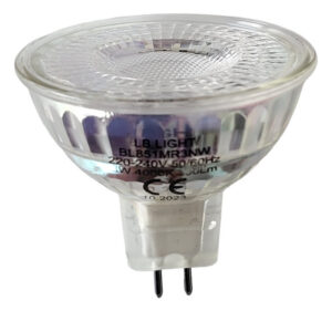 LB Light MR16 G5.3 LED izzó 3W teljesítménnyel, 4000K semleges fénnyel, 300 lumen fényárammal, 38° sugárzási szöggel, 220V.