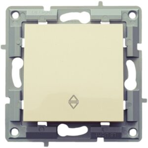 LB Light váltókapcsoló modul mechanizmus és fedél keret nélkül krém.