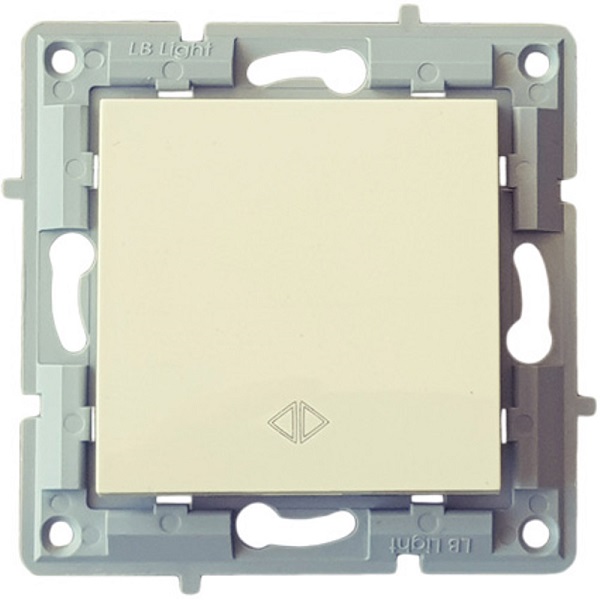 LB Light keresztkapcsoló modul mechanizmus és fedél keret nélkül krém.
