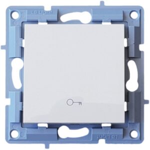 LB Light krém színű kapunyitó nyomógomb modul keret nélkül, kompatibilis Classic és Softline keretekkel, 220V, polikarbonát kivitel.