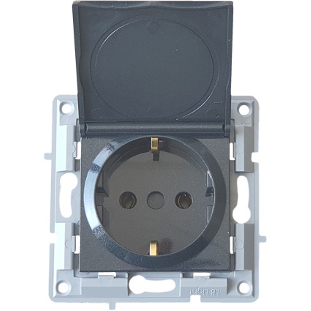 LB Light aljzat / dugalj fedéllel modul mechanizmus és fedél keret nélkül fekete.