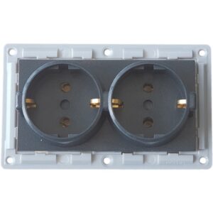 LB Light dupla aljzat / dugalj modul mechanizmus és fedél keret nélkül fekete.