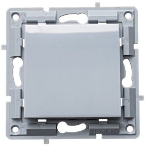 LB Light kapcsoló modul mechanizmus és fedél keret nélkül szürke.