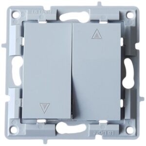 LB Light redőnykapcsoló modul mechanizmus és fedél keret nélkül szürke.