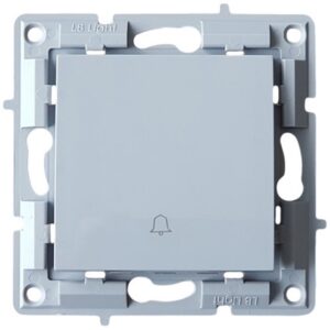 LB Light nyomógomb csengő modul mechanizmus és fedél keret nélkül szürke.
