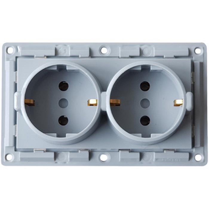 LB Light dupla aljzat / dugalj modul mechanizmus és fedél keret nélkül szürke.