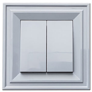 LB Light Classic kettős váltókapcsoló szürke 10A 250V.