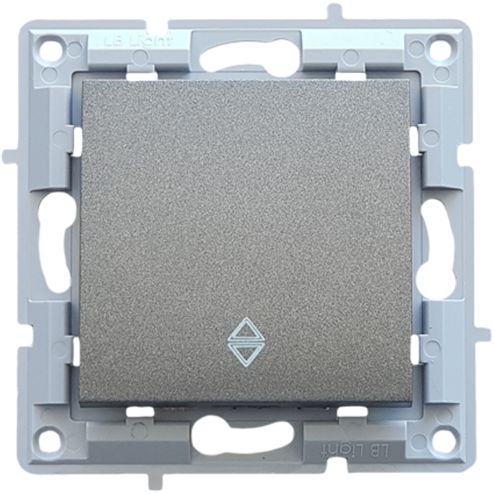 LB Light váltókapcsoló modul mechanizmus és fedél keret nélkül fekete grafit.