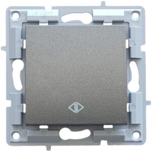 LB Light keresztkapcsoló modul mechanizmus és fedél keret nélkül fekete grafit.