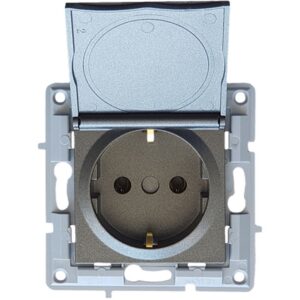 LB Light aljzat / dugalj fedéllel modul mechanizmus és fedél keret nélkül fekete grafit.