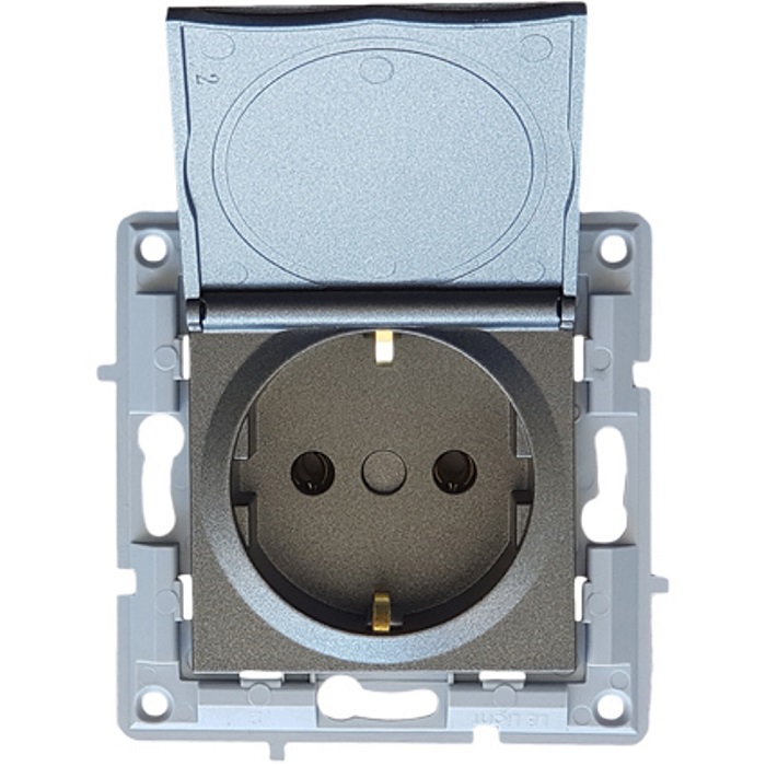 LB Light aljzat / dugalj fedéllel modul mechanizmus és fedél keret nélkül fekete grafit.