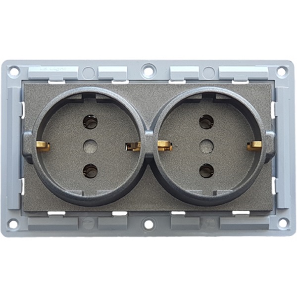 LB Light dupla aljzat / dugalj modul mechanizmus és fedél keret nélkül fekete grafit.