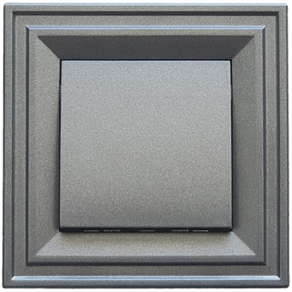 LB Light Classic kapcsoló jelzőfénnyel fekete grafit 10A 250V IP20.