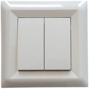 LB Light Softline kettős váltókapcsoló krém 10A 250V.