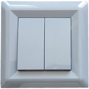 LB Light Softline kettős váltókapcsoló szürke 10A 250V.