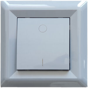 LB Light Softline kétpólusú L+N kapcsoló szürke színben, 16A és 230V névleges értékkel, rejtett szereléshez, IP20 védelemmel, bojlerhez.